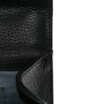 Grained Calfskin Bee Star Small Padlock Shoulder Bag Black