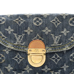 Monogram Denim Mini Pleaty Blue