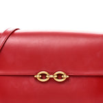 Smooth Calfskin Le Maillon Satchel Rouge Eros