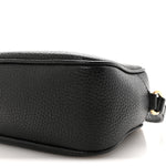 Pebbled Calfskin Small Soho Disco Bag Black
