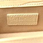 Calfskin Crocodile Embossed Le Chiquito Beige