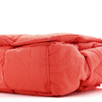 Nylon Intrecciato Padded Tech Cassette Bag Red