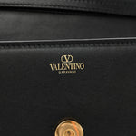 Calfskin Vlogo Small Loco Shoulder Bag Black