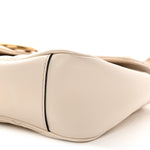 Calfskin Matelasse Small GG Marmont Shoulder Bag White