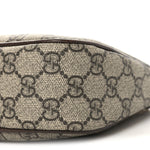 GG Supreme Monogram Textured Dollar Calfskin Web Small Ophidia GG Handbag Beige Ebony New Acero