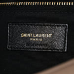 Lambskin Quilted Small Loulou Puffer Monogram Chain Satchel Dark Beige