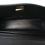 Lambskin Quilted Mini Rectangular Flap Black