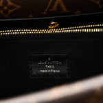 Grained Calfskin Monogram Double V Black
