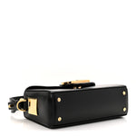 Shiny Calfskin Nano Pencil Bag Black