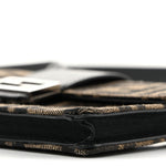Recycled Fabric Jacquard Vitello Grace FF 1974 Baguette Belt Pouch Tobacco Moro Black