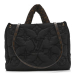 Econyl Monogram Pillow Giant Onthego MM Black