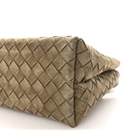 Suede Intrecciato Small Andiamo Shoulder Bag Cypress