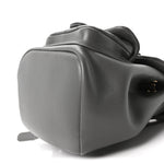 Lambskin Quilted Small Duma Drawstring Backpack Grey