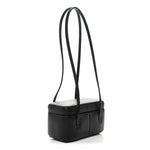 Shiny Caviar Preppy Coco Long Vanity With Strap Black