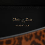 Calfskin Pony Hair Leopard Print Miss Dior Flap Black