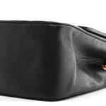 Lambskin Quilted Medium Single Flap Black