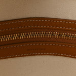 Canvas Calfskin Horizontal Cabas Natural Tan