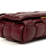 Nappa Maxi Intreccio Padded Cassette Crossbody Bag Barolo