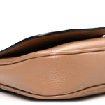 Pebbled Calfskin Medium Soho Flap Crossbody Camelia