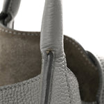 Supple Grained Calfskin Medium Big Bag Grey