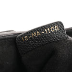 Grained Calfskin Mini Saddle Bag Black