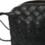 Nappa Intrecciato Mini Loop Camera Bag Black