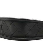 Calfskin Quilted Small Hobo Black