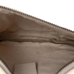 Grained Calfskin Small Logo Belt Bag White
