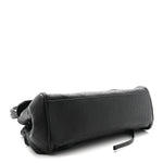 Grained Calfskin Urban Essentials Small Shopping Bag Black