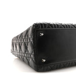 Lambskin Cannage Medium Lady Dior Black
