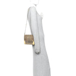 Matte Alligator Lizard Mini Sac Roulis Ombre Vanille