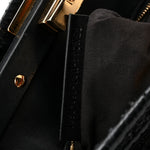 Snakeskin Nappa Mini Peekaboo Iconic Satchel Black