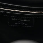 Crinkled Calfskin Macrocannage Medium D-Motion Bag Black