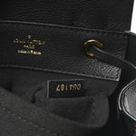 Calfskin Lockme Mini Backpack Black