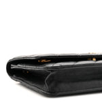 Lambskin Quilted Wallet On Chain WOC Black