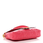 Nappa FF 1974 Embossed Baguette Rosa Fluo