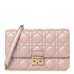 Pearly Lambskin Cannage Miss Dior Promenade Pouch Lotus