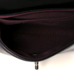 Glazed Calfskin Pilot Essentials Flap Black