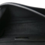Grained Calfskin Lockme Chain Bag PM Black
