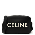 Smooth Calfskin Medium Messenger Bag Black