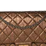 Metallic Aged Calfskin Quilted 2.55 Reissue 226 Flap Bronze