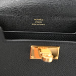 Epsom Kelly Multi Pocket Pochette To Go Black