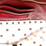 PVC Medium Rockstud Spike Shoulder Bag