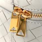 Nappa Intrecciato Small Vanity Case On Strap Agate Grey