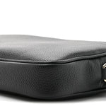Pebbled Calfskin Shoulder Bag  Black