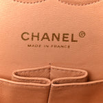 Caviar Quilted Medium Double Flap Light Pink