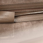Regent Calfskin Large Lady Lock Flap Top Handle Bag Grey