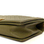 Caviar Quilted New Medium Boy Flap Khaki