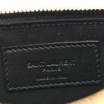 Calfskin Zip Clutch Black