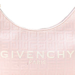 Coated Canvas Logo 4G Embossed Small Moon Cut Out Shoulder Bag Blossom Pink